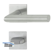 HOPPE Dr�ckergarnitur AMSTERDAM - eckig Flachrosette WC, Edelstahl matt