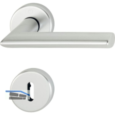 Dr�ckergarnitur STOCKHOLM - auf Rosette BB, 37 - 47, silber eloxiert