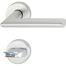 Dr�ckergarnitur STOCKHOLM - auf Rosette WC, 37 - 42, silber eloxiert