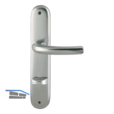 Dr�ckergarnitur TOKYO - auf Schild WC 90, 37 - 42, Edelstahl Effekt