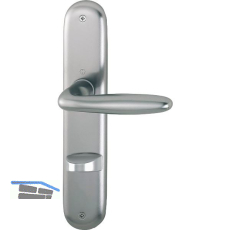 Dr�ckergarnitur VERONA - auf Schild WC 90, 37 - 42, Edelstahl-Effekt