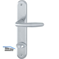 Dr�ckergarnitur VERONA - auf Schild WC 90, 37 - 42, silber eloxiert