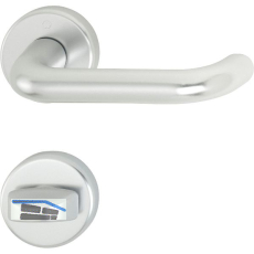 Dr�ckergarnitur PARIS - auf Rosette WC, 40, silber eloxiert