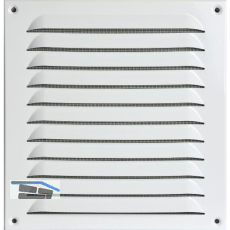 UPMANN Wetterschutzgitter aufschraubbar eckig 230x240 mm Alu wei�