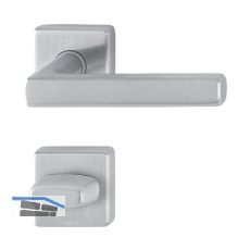 HOPPE Dr�ckergarnitur DALLAS - auf Rosette WC, 37 - 42, Edelstahl matt