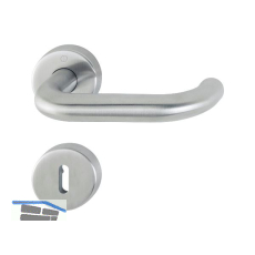 Dr�ckergarnitur PARIS - auf Rosette BB, 40 - 45, Edelstahl matt