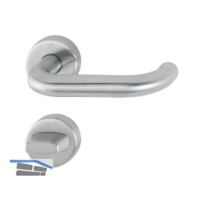 Dr�ckergarnitur PARIS - auf Rosette WC, 40 - 45, Edelstahl matt