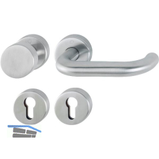 Wechselgarnitur PARIS mit Rosetten PZ, brandschutztauglich, Edelstahl