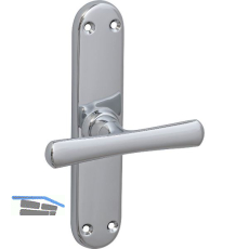 GRUNDMANN Fenstergriff ELEGANT 520 - gerade, 7x35, Messing verchromt