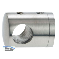 CROSO Querstabhalter f�r geraden Anschluss, Bohrung 10,2 mm, Edelstahl V2A