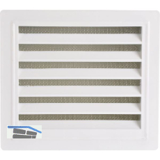 UPMANN L�ftungsgitter eckig mit Einbaurahmen 180x160 mm Kunststoff wei�