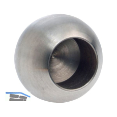 CROSO Vollkugel mit einseitigem Sackloch � 10 mm, Kugel � 20 mm,Edelstahl V2A