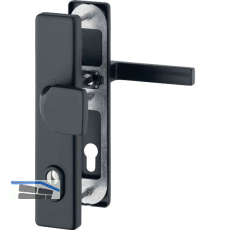 HOPPE Sicherheits-Wechselgarnitur AUSTIN PZ 88, T�rst�rke 72-77 mm, schwarz