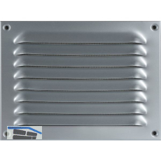 UPMANN Wetterschutzgitter aufschraubbar eckig 230x170 mm Alu silber