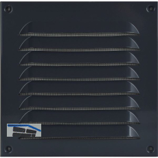 UPMANN Wetterschutzgitter aufschraubbar eckig 200x200 mm Alu grau