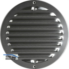 UPMANN Wetterschutzgitter aufschraubbar rund 250 mm Edelstahl V2A geb�rstet