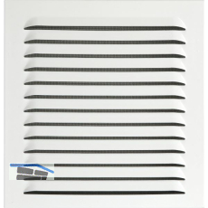 UPMANN Wetterschutzgitter eckig mit Einbaurahmen/Klemmfeder 230x240 mm wei�