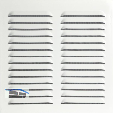 UPMANN Wetterschutzgitter eckig mit Einbaurahmen/Klemmfeder 320x320 mm wei�