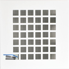 UPMANN L�ftungsgitter eckig mit Klemmfeder 140x140 mm Stahl wei�