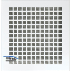 UPMANN L�ftungsgitter eckig mit Klemmfeder 240x230 mm Stahl wei�