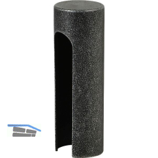 Aufsteckh�lse flachrund, Band � 15mm,Bandh�he 92mm, verzinkt schwarz passiviert