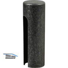 Aufsteckh�lse flachrund, Band � 20mm,Bandh�he 112mm, verzinkt schwarz passiviert