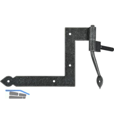 HALC� Fensterwinkelband Fulp 112,5 x 140 mm, Stahl verzinkt schwarz passiviert