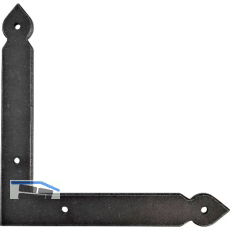 HALC� Scheinwinkelband Fulp, 140 x 140 mm, Stahl verzinkt schwarz passiviert