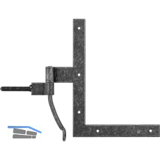 HALC� Fensterwinkelband Hall, 190 x 140 mm, Stahl verzinkt schwarz passiviert
