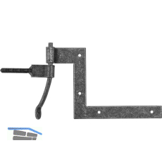 HALC� Fensterwinkelband Hall, 112,5 x 140 mm, Stahl verzinkt schwarz passiviert