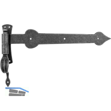 HALC� T�rlangband mit Aufschraubkloben, 400 mm,Stahl verzinkt schwarz passiviert