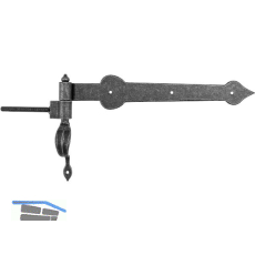 HALC� T�rscheinlangband mit Einschraubkloben, 400 mm,verzinkt schwarz passiviert