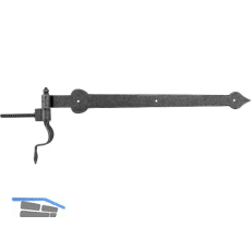 HALC� T�rscheinlangband mit Einschraubkloben, 600 mm,verzinkt schwarz passiviert