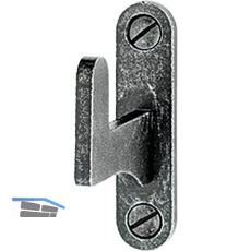 HALC� Ruderkloben kurz zu Espagnolette Eisen schwarz passiviert