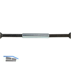 HALC� H�lsenschraube f�r Rosettenbefestigung T�rst�rke 58-77, schwarz passiviert