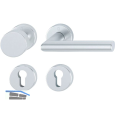 HOPPE Wechselgarnitur STOCKHOLM auf Rosette, Aluminium silber eloxiert