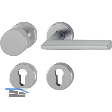 HOPPE Wechselgarnitur STOCKHOLM auf Rosette, Aluminium Edelstahl-Effekt