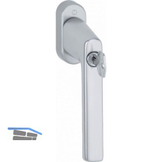 HOPPE Fenstergriff HAMBURG - Sperrzylinder, Aluminium silber eloxiert