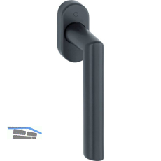 HOPPE Fenstergriff AMSTERDAM, Vierkantstift 7 x 32 mm, Edelstahl schwarz matt