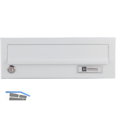 JU Ersatzt�re f�r Hausbrieffachanlage 300 x 110 mm, wei� RAL 9016