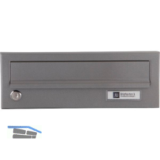 JU Ersatzt�re f�r Hausbrieffachanlage 300 x 110 mm, graualuminium RAL 9007
