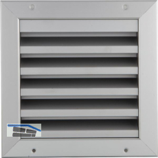 UPMANN Wetterschutzgitter eckig zum Einbauen 195 x 195 mm Alu silber