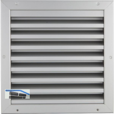 UPMANN Wetterschutzgitter eckig zum Einbauen 295 x 295 mm Alu silber