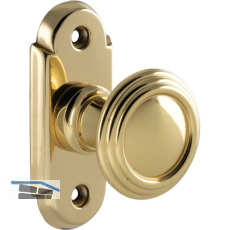 GRUNDMANN T�rknopf ALT-WIEN 964/948S - Rosette, � 40, Messing poliert