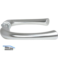 Dr�ckerpaar FLORENZ, silber eloxiert