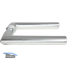 Dr�ckerpaar TURIN, silber eloxiert