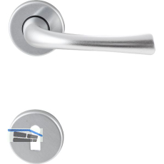 Dr�ckergarnitur FLORENZ - auf Rosette BB, 38 - 42, Aluminium silber eloxiert