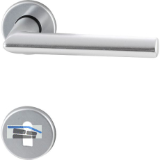 Dr�ckergarnitur TURIN - auf Rosette BB, 38 - 42, Aluminium silber eloxiert