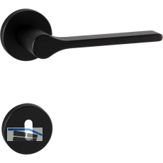 MARCHESI Dr�ckergarnitur ZADAR auf Rosette BB, 38-45 mm, Zamak schwarz matt