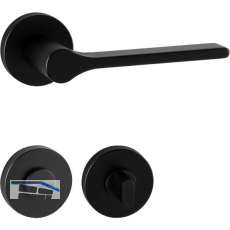 MARCHESI Dr�ckergarnitur ZADAR auf Rosette WC, 38-45 mm, Zamak schwarz matt